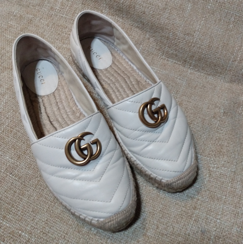 Gucci Nappa Charlotte Marmont Espadrilles - Picture 8 of 11